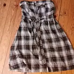 🆒Plaid Beauty Strapless Comfy Dress🐦